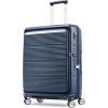 imageSamsonite Paralux Global CarryOn Luggage  Innovative Design  Quick Access Front Pocket  Dual Suspension Wheel Technology  TSA Lock  Expandable  Includes Removable Packing Cubes  OliveMidnight Navy