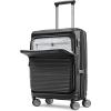 imageSamsonite Paralux Global CarryOn Luggage  Innovative Design  Quick Access Front Pocket  Dual Suspension Wheel Technology  TSA Lock  Expandable  Includes Removable Packing Cubes  OliveBlack