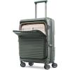 imageSamsonite Paralux Global CarryOn Luggage  Innovative Design  Quick Access Front Pocket  Dual Suspension Wheel Technology  TSA Lock  Expandable  Includes Removable Packing Cubes  OliveOlive
