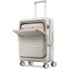 imageSamsonite Paralux Global CarryOn Luggage  Innovative Design  Quick Access Front Pocket  Dual Suspension Wheel Technology  TSA Lock  Expandable  Includes Removable Packing Cubes  OliveStone Grey