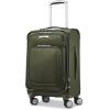 imageSamsonite Solyte DLX Softside Expandable Luggage with Spinner Wheels Mineral Grey CarryOn 20InchCedar Green