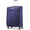 imageSamsonite Solyte DLX Softside Expandable Luggage with Spinner Wheels Mineral Grey CarryOn 20InchIris Blue