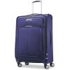 imageSamsonite Solyte DLX Softside Expandable Luggage with Spinner Wheels Mineral Grey CarryOn 20InchIris Blue