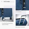 imageSamsonite Solyte DLX Softside Expandable Luggage with Spinner Wheels Mineral Grey CarryOn 20InchMediterranean Blue
