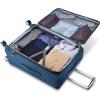 imageSamsonite Solyte DLX Softside Expandable Luggage with Spinner Wheels Mineral Grey CarryOn 20InchMediterranean Blue