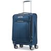 imageSamsonite Solyte DLX Softside Expandable Luggage with Spinner Wheels Mineral Grey CarryOn 20InchMediterranean Blue