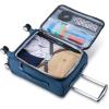 imageSamsonite Solyte DLX Softside Expandable Luggage with Spinner Wheels Mineral Grey CarryOn 20InchMediterranean Blue