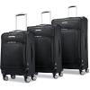 imageSamsonite Solyte DLX Softside Expandable Luggage with Spinner Wheels Mineral Grey CarryOn 20InchMidnight Black