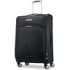 imageSamsonite Solyte DLX Softside Expandable Luggage with Spinner Wheels Mineral Grey CarryOn 20InchMidnight Black