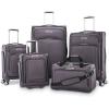 imageSamsonite Solyte DLX Softside Expandable Luggage with Spinner Wheels Mineral Grey CarryOn 20InchMineral Grey