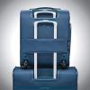 imageSamsonite Solyte DLX Softside Luggage Midnight Black UnderseaterMediterranean Blue