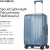 imageSamsonite UpLIFT CarryOn Hardside Luggage with Spinner Wheels  AirlineApproved TSA Lock Adjustable Handle System  Polycarbonate Hard Suitcase for Ultra Lightweight Travel  Silver ShimmyElemental Blue