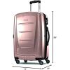 imageSamsonite Winfield 2  20Inch Hardside Luggage with 360 Spinner Wheels TSA Lock Airline Approved  CharcoalArtic Pink