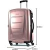 imageSamsonite Winfield 2  20Inch Hardside Luggage with 360 Spinner Wheels TSA Lock Airline Approved  CharcoalArtic Pink