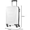 imageSamsonite Winfield 2  20Inch Hardside Luggage with 360 Spinner Wheels TSA Lock Airline Approved  CharcoalBrushed White