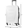 imageSamsonite Winfield 2  20Inch Hardside Luggage with 360 Spinner Wheels TSA Lock Airline Approved  CharcoalBrushed White
