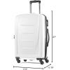 imageSamsonite Winfield 2  20Inch Hardside Luggage with 360 Spinner Wheels TSA Lock Airline Approved  CharcoalBrushed White