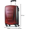imageSamsonite Winfield 2  20Inch Hardside Luggage with 360 Spinner Wheels TSA Lock Airline Approved  CharcoalBurgundy