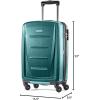 imageSamsonite Winfield 2  20Inch Hardside Luggage with 360 Spinner Wheels TSA Lock Airline Approved  CharcoalCactus Green