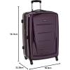 imageSamsonite Winfield 2  20Inch Hardside Luggage with 360 Spinner Wheels TSA Lock Airline Approved  CharcoalDeep Purple