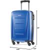 imageSamsonite Winfield 2  20Inch Hardside Luggage with 360 Spinner Wheels TSA Lock Airline Approved  CharcoalNordic Blue