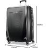 imageSamsonite Winfield 3 DLX Hardside Expandable Luggage with Spinners Silver CarryOn 20InchBlack