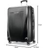 imageSamsonite Winfield 3 DLX Hardside Expandable Luggage with Spinners Silver CarryOn 20InchBlack