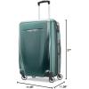 imageSamsonite Winfield 3 DLX Hardside Expandable Luggage with Spinners Silver CarryOn 20InchEmerald
