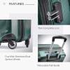 imageSamsonite Winfield 3 DLX Hardside Expandable Luggage with Spinners Silver CarryOn 20InchEmerald