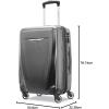 imageSamsonite Winfield 3 DLX Hardside Expandable Luggage with Spinners Silver CarryOn 20InchGraphite Grey