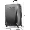 imageSamsonite Winfield 3 DLX Hardside Expandable Luggage with Spinners Silver CarryOn 20InchGraphite Grey