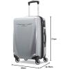 imageSamsonite Winfield 3 DLX Hardside Expandable Luggage with Spinners Silver CarryOn 20InchSilver