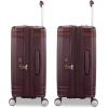 imageVirtuosa Hardside 21 Inch Carry On Luggage  Airline Approved with 360 Spinner Wheels RightHeight Adjustable Handle  Zippered WetPak  TSA Lock  Expandable Light Polycarbonate Shell  NavyMerlot