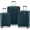 imageSamsonite Ascella 30 Softside Expandable Luggage with Spinner Wheels CO EXP Spinner BlackTealBlack