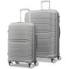 imageSamsonite Freeform 2Piece Luggage Set  CarryOn ampamp Large Checked Luggage with Dual Spinner Wheels  Durable Polypropylene Hardshell  TSA Lock AirlineApproved  Expandable Hard Shell  Light GreyLight Grey