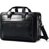 imageSamsonite Leather Expandable Briefcase Black One SizeBlack