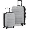 imageSamsonite Omni PC Hardside Expandable Luggage with Spinner Wheels Black CarryOn 20InchSilver
