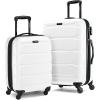 imageSamsonite Omni PC Hardside Expandable Luggage with Spinner Wheels Black CarryOn 20InchWhite