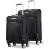 imageSamsonite Solyte DLX Softside Expandable Luggage with Spinner Wheels Mineral Grey CarryOn 20InchMidnight Black