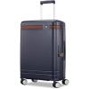 imageVirtuosa Hardside 21 Inch Carry On Luggage  Airline Approved with 360 Spinner Wheels RightHeight Adjustable Handle  Zippered WetPak  TSA Lock  Expandable Light Polycarbonate Shell  NavyNavy