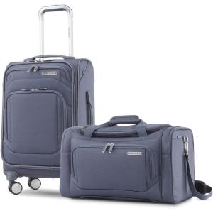 imageSamsonite Ascentra Softside Luggage 2Piece Set Duffel19 inch Carryon SlateSlate
