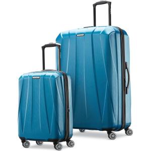 imageSamsonite Centric 2 Hardside Expandable Luggage with Spinner Wheels Silver 2Piece Set 2024Caribbean Blue