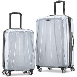 imageSamsonite Centric 2 Hardside Expandable Luggage with Spinner Wheels Silver 2Piece Set 2024Silver