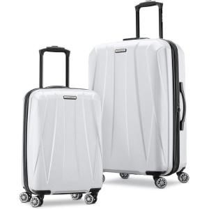 imageSamsonite Centric 2 Hardside Expandable Luggage with Spinner Wheels Silver 2Piece Set 2024Snow White