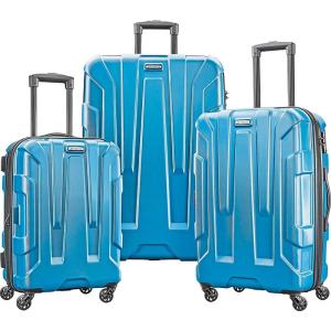 imageSamsonite Centric Hardside Expandable Luggage with Spinner Wheels Black CarryOn 20InchCaribbean Blue
