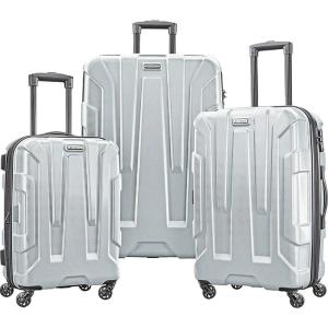 imageSamsonite Centric Hardside Expandable Luggage with Spinner Wheels Black CarryOn 20InchSilver