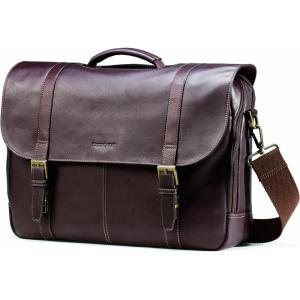 imageSamsonite Colombian Leather FlapOver Messenger Bag Brown One SizeBrown