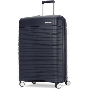 imageSamsonite Elevation Plus  CarryOn Hardside Luggage with QuickEntry Front Compartment  Scratch Resistant Polypropylene Shell AirTag Holder TSA Lock Airline Approved Cypress GreenMidnight Blue