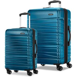 imageSamsonite Evolve SE Hardside Expandable Luggage with Double Spinner Wheels Titanium 3PC Set COMLCaribbean Blue