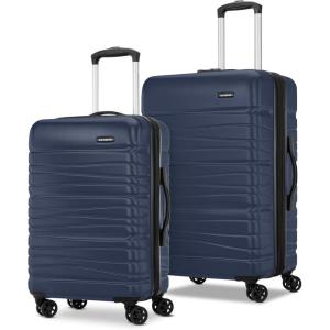 imageSamsonite Evolve SE Hardside Expandable Luggage with Double Spinner Wheels Titanium 3PC Set COMLClassic Navy